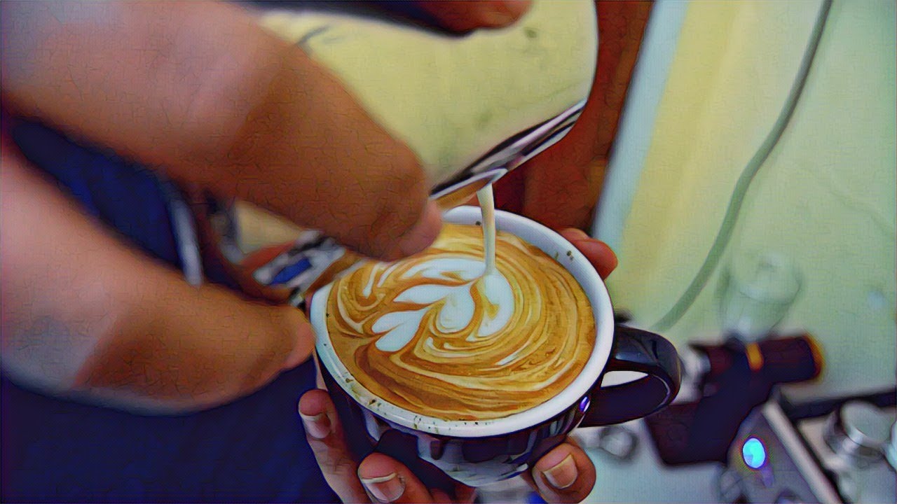 Berlatih pola Latte  Art  untuk  pemula Compilation YouTube