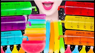 ASMR RAINBOW JELLO SHOOTER, NIK-L-NIP WAX JELLY, GRAPE GUMMY 무지개 젤로 슈터, 닉클립 왁스 젤리 먹방 JANE ASMR 제인