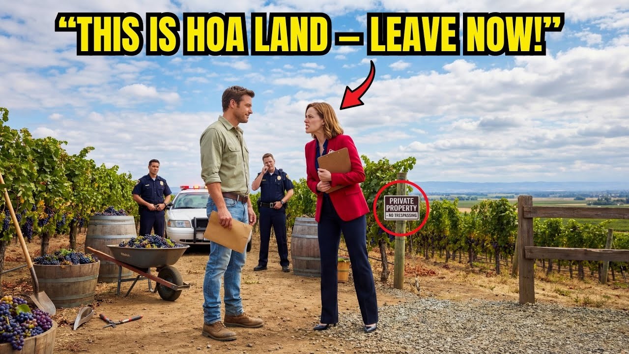 HOA Called Police Over My Vineyard — 12 Minutes Later, They Realized I Own the Valley