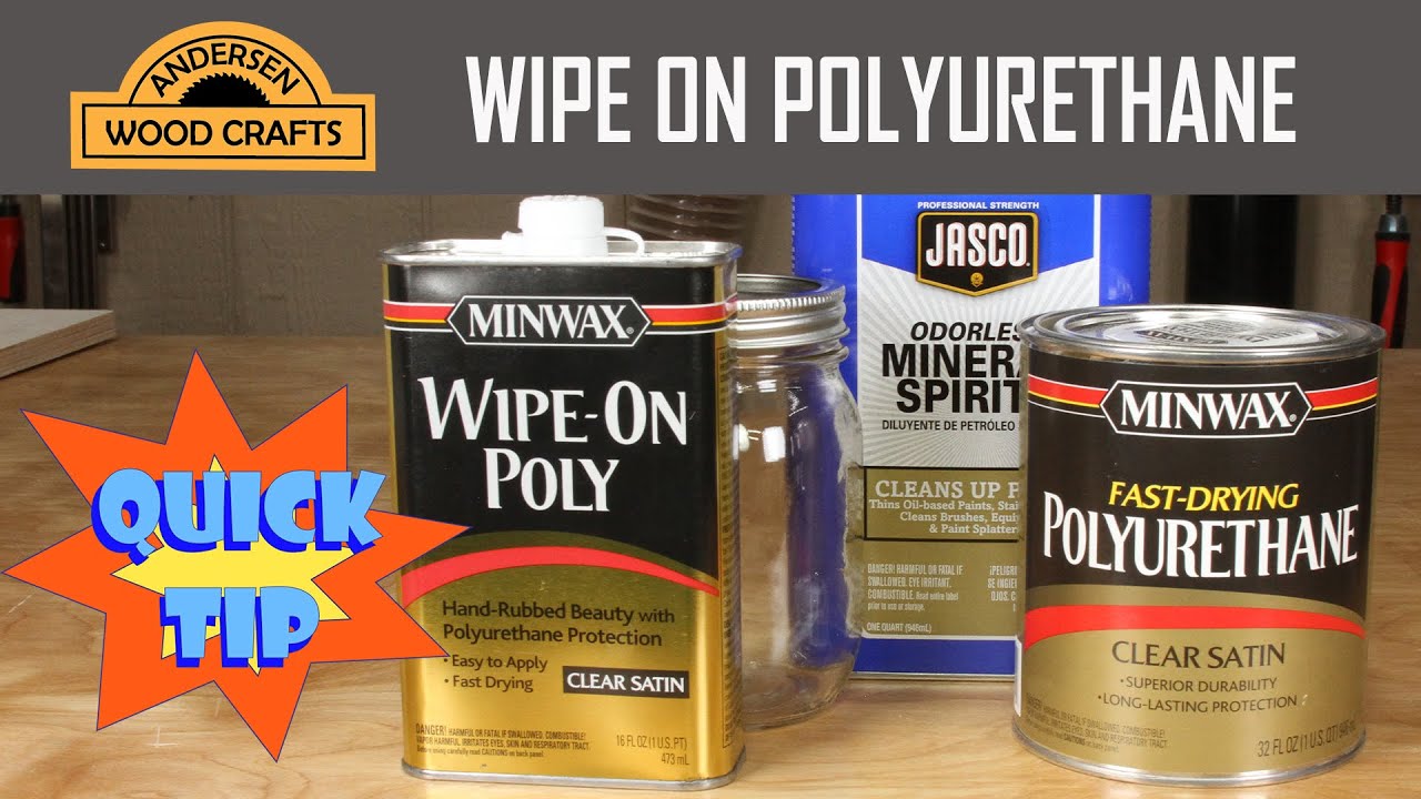 Minwax Wipe-On Poly Gloss Clear Polyurethane 1 qt