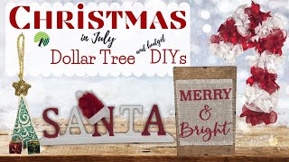 CHRISTMAS IN JULY | DOLLAR TREE CHRISTMAS DECOR DIYS | CHRISTMAS DECORATIONS