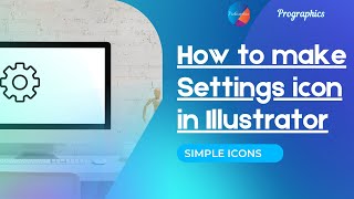 How to make a Settings icon in Adobe Illustrator | Simple Settings Icon || ProGraphics. screenshot 5
