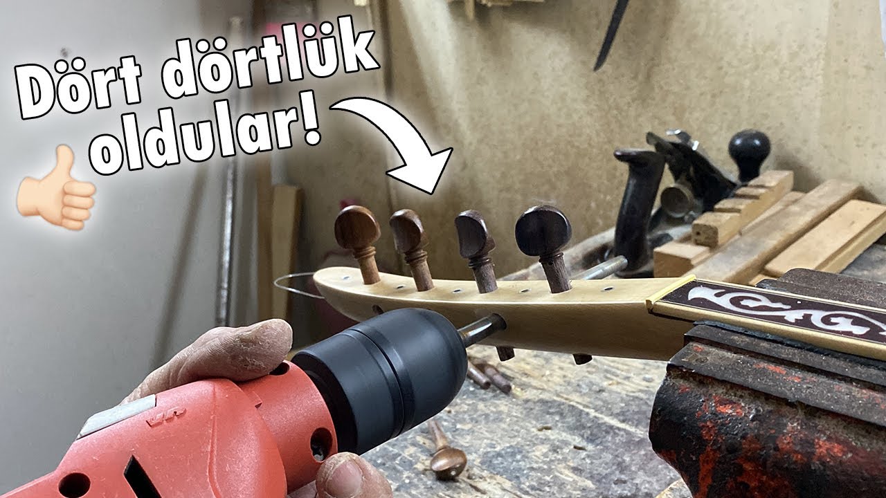 BAĞLAMANIN İŞÇİLİĞİ BİTTİ! ( Burgular Takıldı! ) | Baştan Sona Saz Yapımı ( 15 ) #yapraksazevi