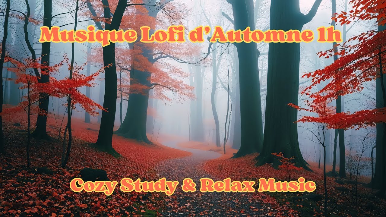 🍁Musique Lofi d’Automne 1h – Étudier & Se Détendre 🍂 Cozy Study & Relax Music