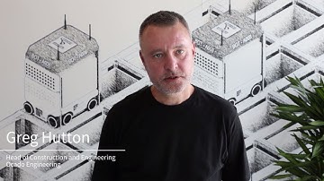 Greg Hutton introducing Ocado Construction and Engineering