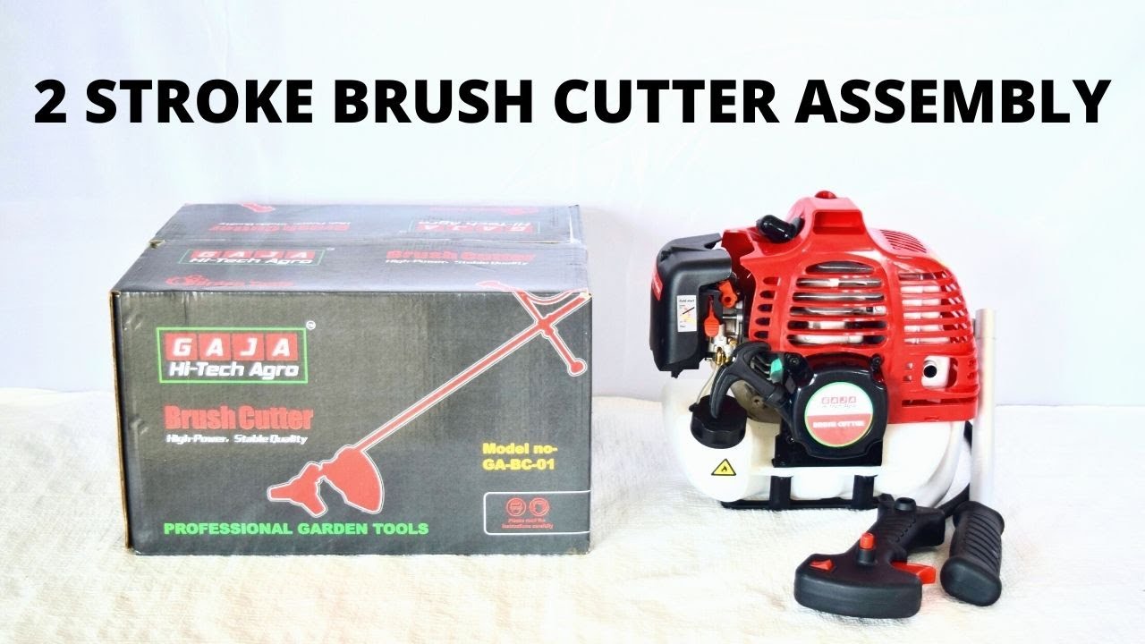 BRUSH CUTTER ASSEMBLY 2 STROKE GAJA HI TECH AGRO YouTube