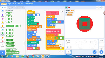 Lập trình Scratch vẽ hình vuông nội tiếp hình tròn đúng chuẩn tiểu học