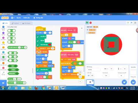 Video Lập trình Scratch vẽ hình vuông nội tiếp hình tròn... - youtube