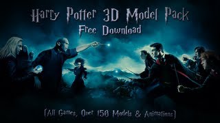 Harry Potter 3D Model Pack 150+ Models/156 Animations