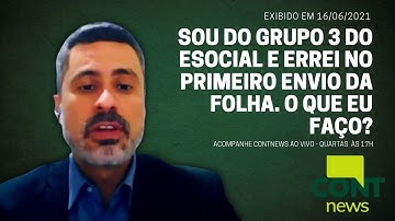 Sou do Grupo 3 do eSocial e errei no primeiro envio da folha. O que eu faço?
