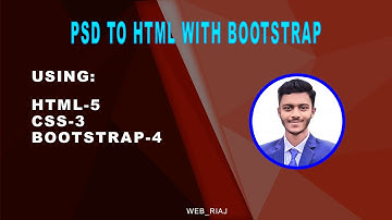 PSD TO HTML | Footer Section | Part 8 by Web Riaj