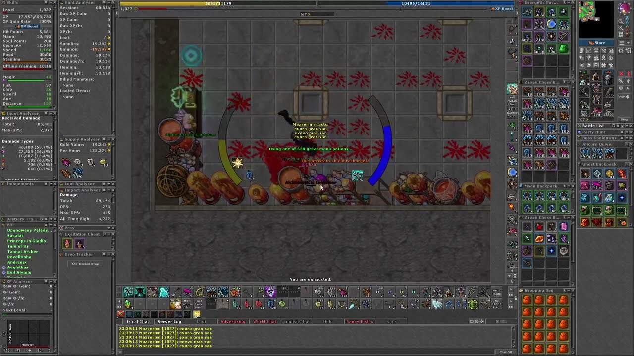 The Monster (Doctor Marrow) RP solo in 6 minutes - Tibia