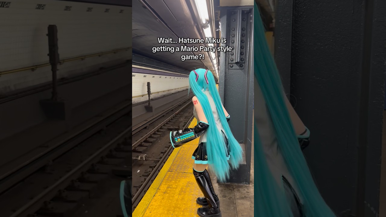 Mario Party.. but make it Hatsune Miku 👀💫 #hatsunemiku #hatsunemikucosplay #vocaloid #miku #mario