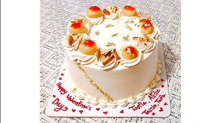 Rasmalai Flavour Cake For Valentine Day.