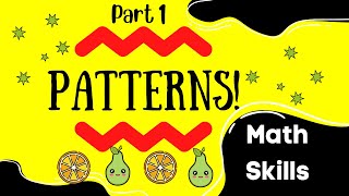 Early Math Skills: Patterns (Lessons 1) Pre-K and Kindergarten Math Lesson 🍎🍌🍎🍌 Wealth
