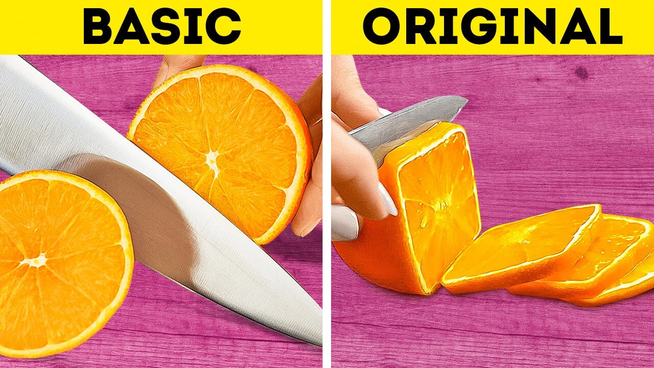 Original Slice and Dice Hacks: How to Peel and Cut Fruits and Vegetables