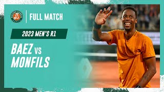 Monfils vs Baez 2023 Men's round 1 Full Match | Roland-Garros