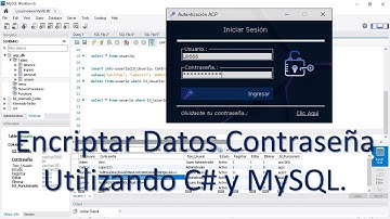 Encriptar contraseña utilizando C# con MySQL