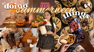 Preparing for Summerween! 🎃👻🧡 Early Fall Shopping, Spooky Book Cart, Cozy Movie Night, Decorating