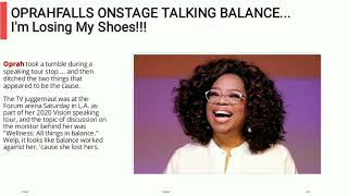 internet react to oprah fall on stage