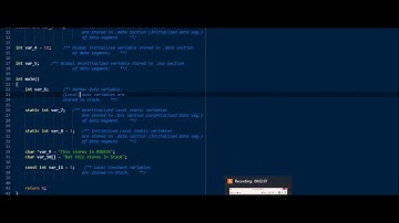 C Programming: Basic Memory Layout