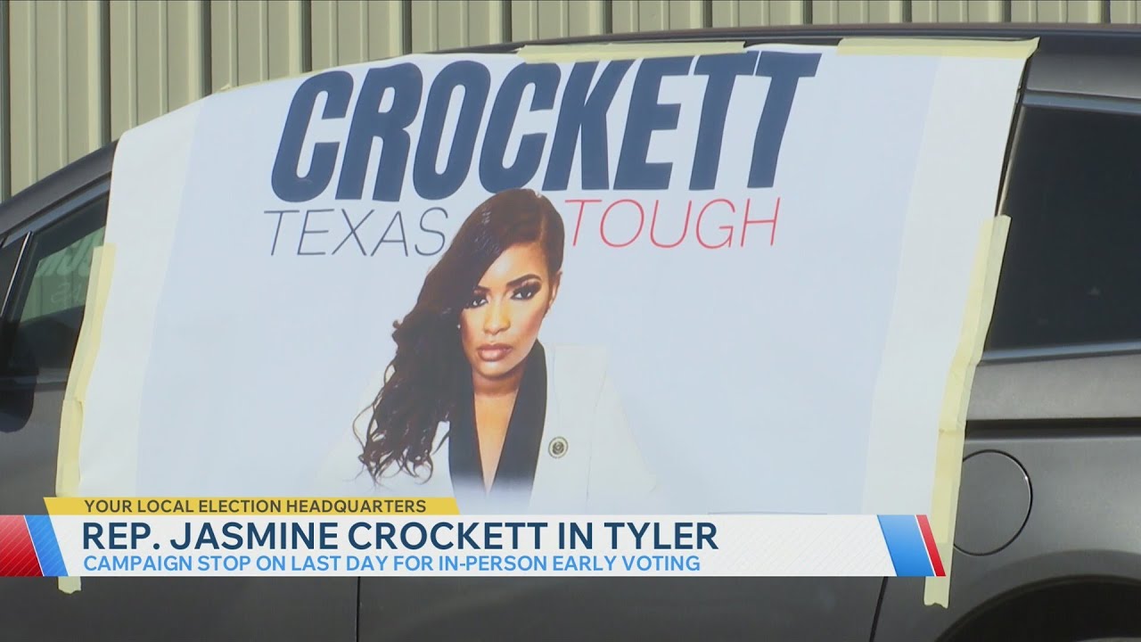 Rep. Jasmine Crockett campaigns in Tyler ahead of primary