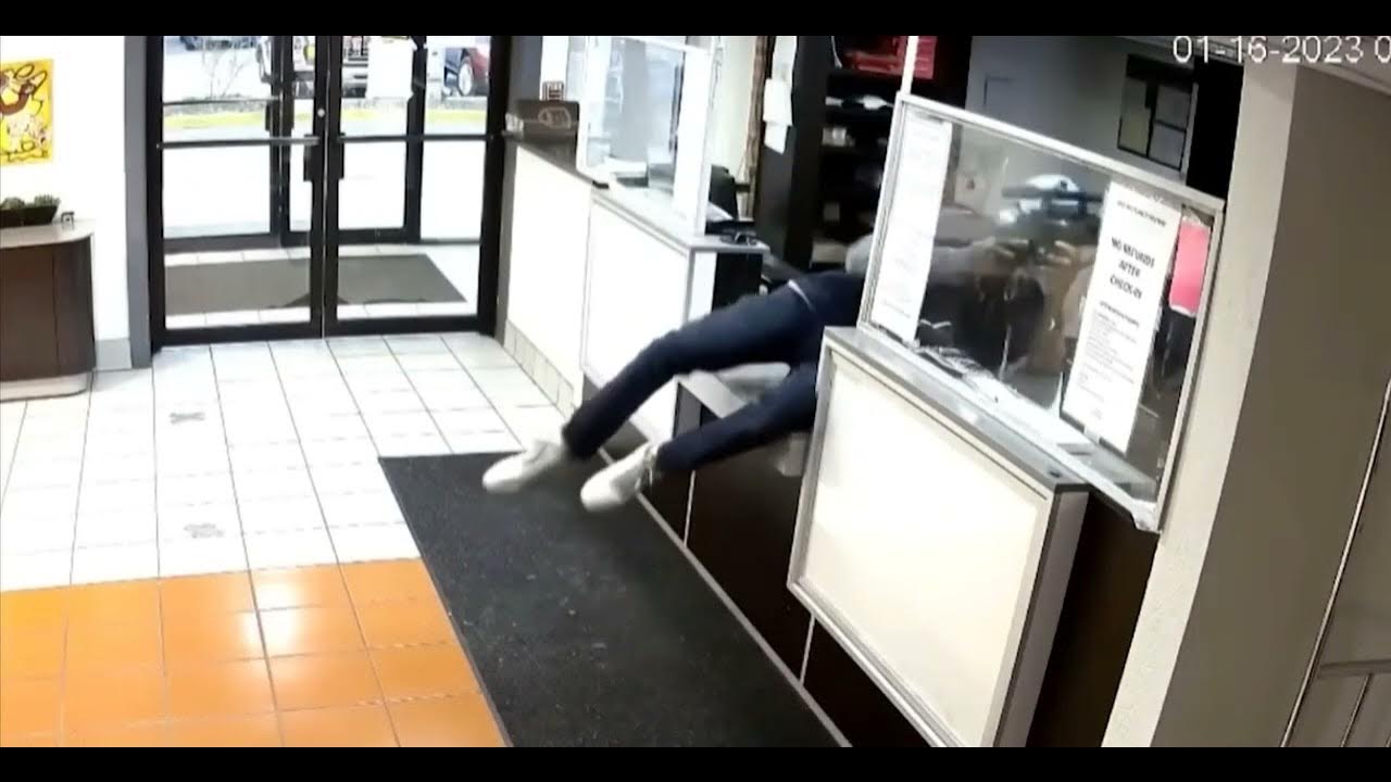 CCTV Caught Hotel Clerk Armed With Handgun Stops Rifle Carrying Robber cctv-caught-hotel-clerk-armed-with-handgun-stops-rifle-carrying-robber