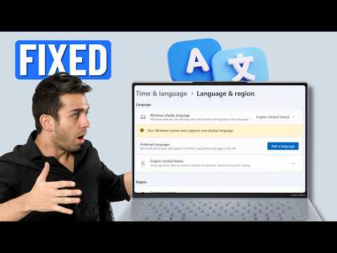 Fix Can’t Change Language in Windows 11