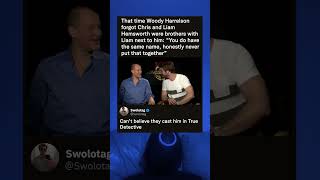 That time Woody Harrelson forgot Chris and Liam Hemsworth were brothers with Liam next to him...