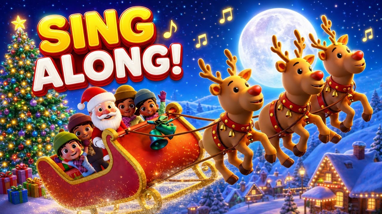Jingle Bells 🎄 | Sing Along Christmas Songs for Kids | Nursery Rhymes ...