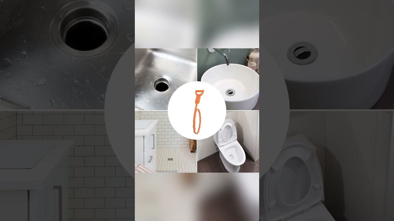 Amazon Basics Flexible Drain Clog Remover Snake Tool, Effective for Hair and Debris Cleaning