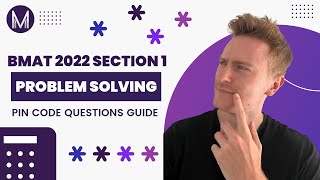 BMAT 📚 | Section 1 Problem Solving | Pin Code Qs Guide