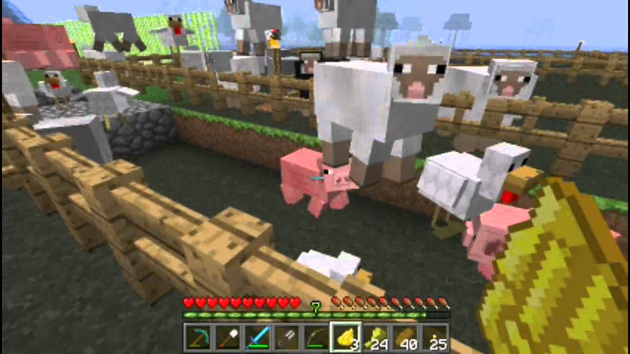 (HD) Minecraft 1.1 - Ep53: Dyeing Sheep - YouTube