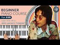 Beginner Piano Course - Part 9 / 89: Playing the riff to John Lennon&#39;s &quot;Imagine&quot; all the way through