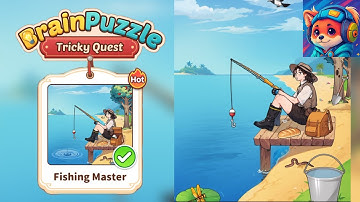 Brain Puzzle Tricky Quest Level 102 fishing master | help him find bait and catch fish Walkthrough