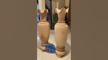 Cặp lục bình gỗ xà cừ trơn 1m60 cực đẹp. Hoàn thiện duy nhất 11 triệu. #lucbinhgoxacu