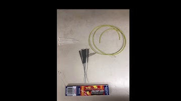 Whistling sparklers demo