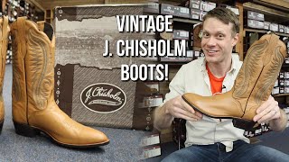 STUNNING J Chisholm Vintage Cowboy Boots!