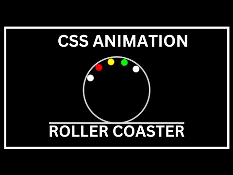 How To Make a Roller Coaster Using HTML and CSS | Roller Coaster CSS | CSS Animation 2023