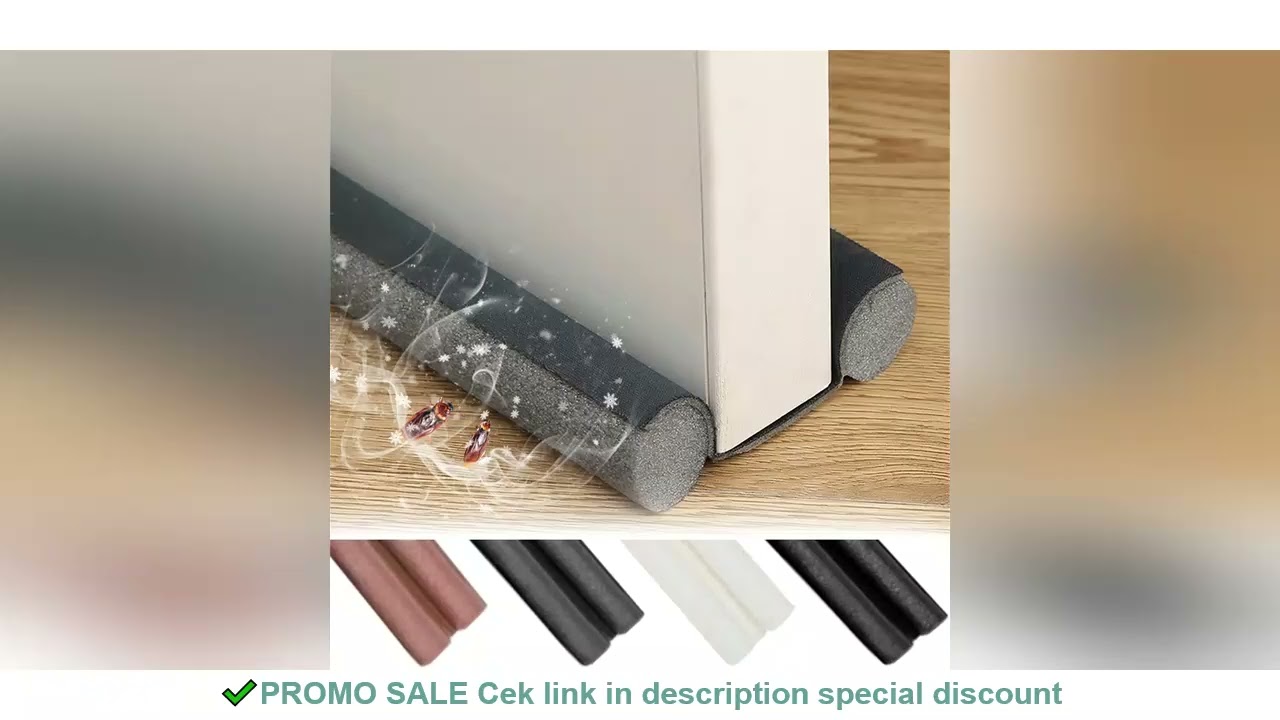 Door Draft Stopper 36inch Under Door Draft Noise Blocker Window Breeze Blocker Adjustable Door Sweep