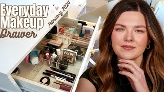 Everyday Makeup Drawer & GRWM! February 2024