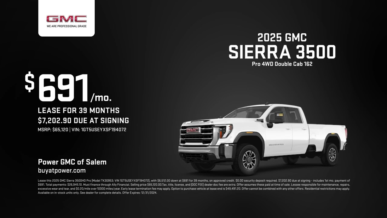 GMC Sierra 3500 12/04/2024 4637144