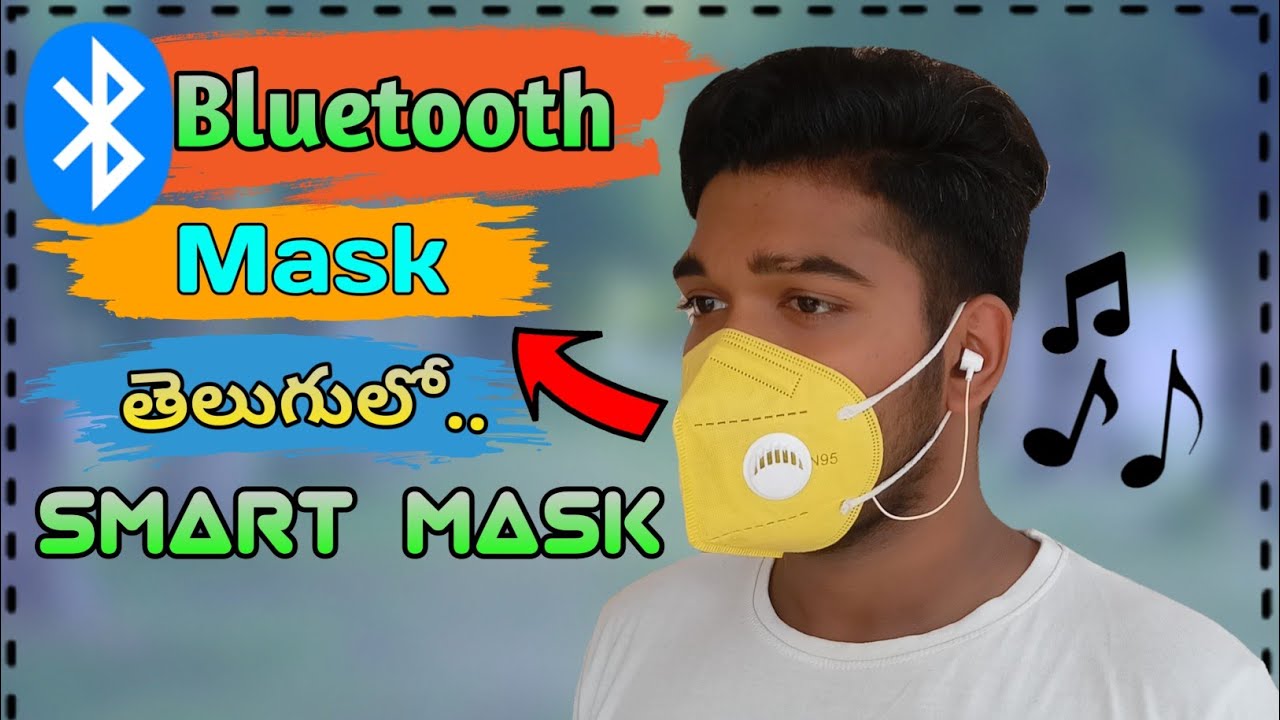 How to make a bluetooth smart mask || bluetooth speaker mask telugu ...