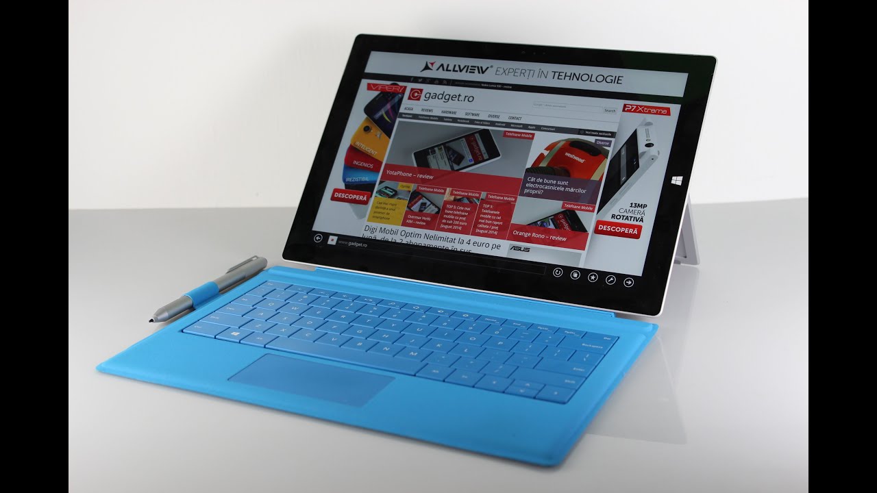 Microsoft Surface Pro 3 - review [Gadget.ro] - YouTube