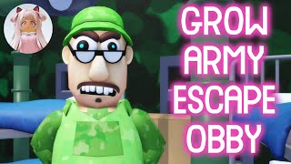 GROW ARMY ESCAPE! (GROW OBBY) - Roblox Gameplay Walkthrough Hard Mode No Death Speedrun [4K]