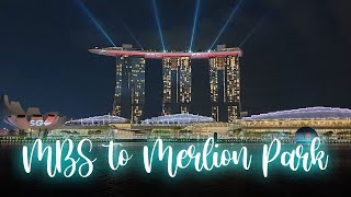 SINGAPORE | Marina Bay Sands to Merlion Park 【Covid-19 Period】