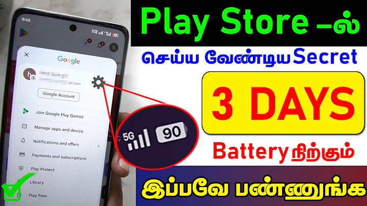 Play Store Hidden Settings to Improve Battery Backup | Battery Drain Problem Solution