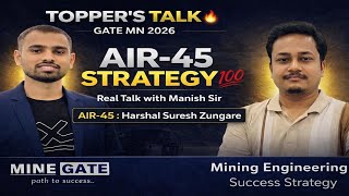 AIR-45 GATE Mining 2026 | Harshal Suresh Zungare | Classroom Student | RCERT Chandrapur @mine_gate 