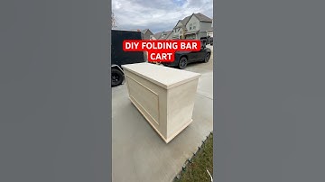 DIY Folding Bar Cart! 🍹 Drop your questions in the comments! #diy #diybar #diypartydecor #party