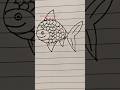 Very Cute Fish Drawing By The Unexplored Talent #shortsfeed #trending #shorts #short #viralshorts